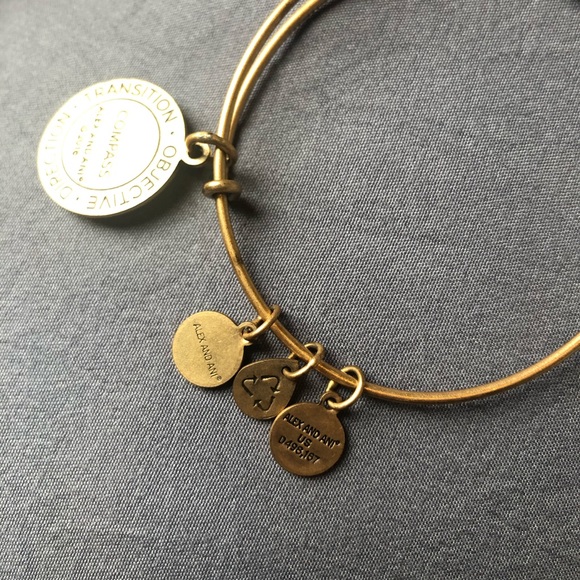 Alex and Ani Compass Charm Bracelette - Picture 5 of 8